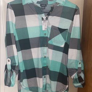 Brand: rue21 color: teal/white and black size: small